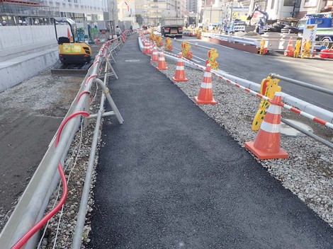 氷川緑道西通線(南区間)道路整備工事(H30-4)-施工前⑥