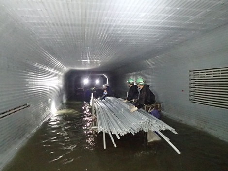 南部第10処理分区下水道工事（南再-30-303）-施工中④