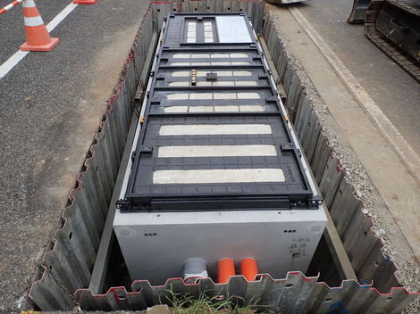 電線共同溝整備工事(一般県道大間木蕨線)その4-施工中②