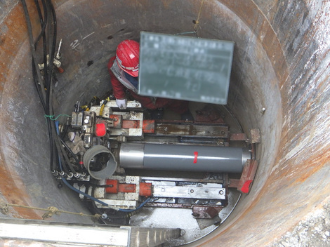 芝川第9-1処理分区下水道工事(北建-30-103)-施工状況①