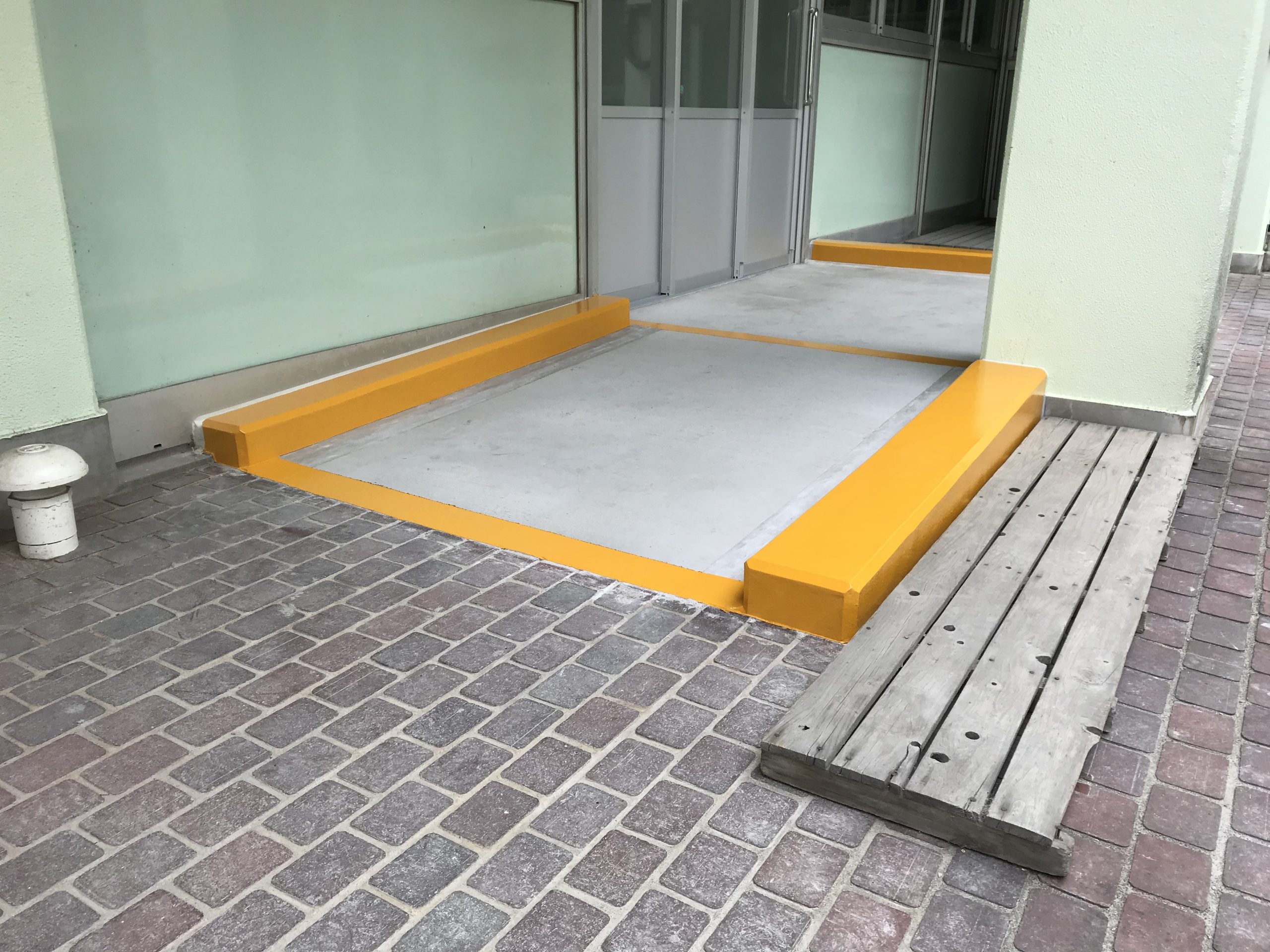 植水中学校 スロープ 施工後