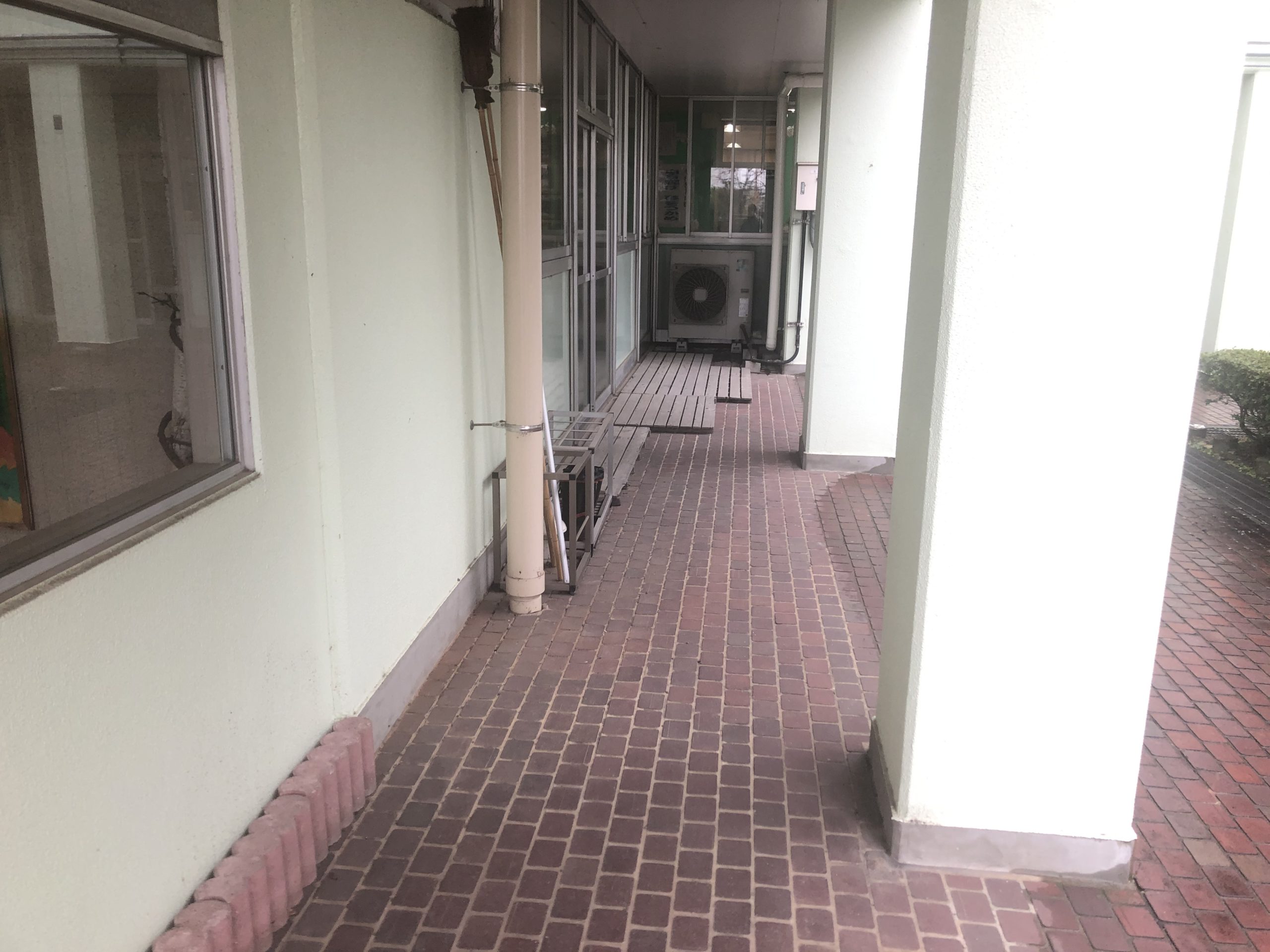 植水中学校 スロープ 施工前