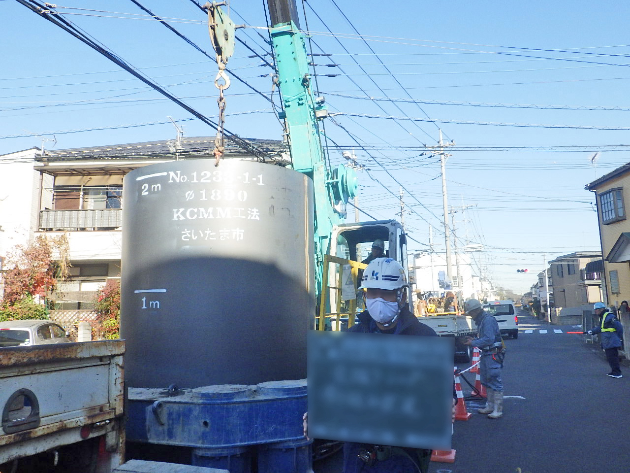 岩槻 第4処理分区 下水道工事 立坑築造