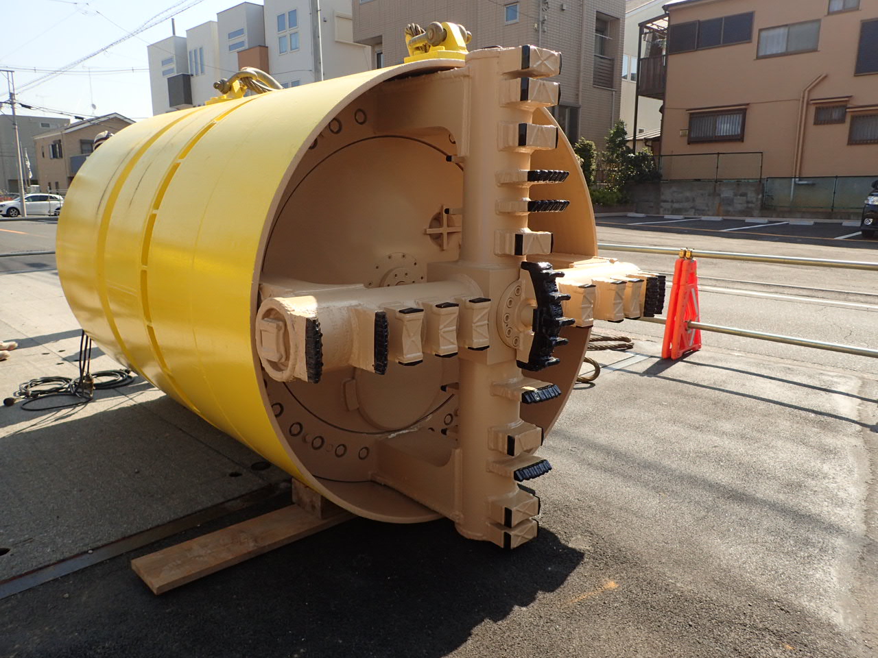 谷田排水区下水道工事(南建-R2-2001) 推進機全景