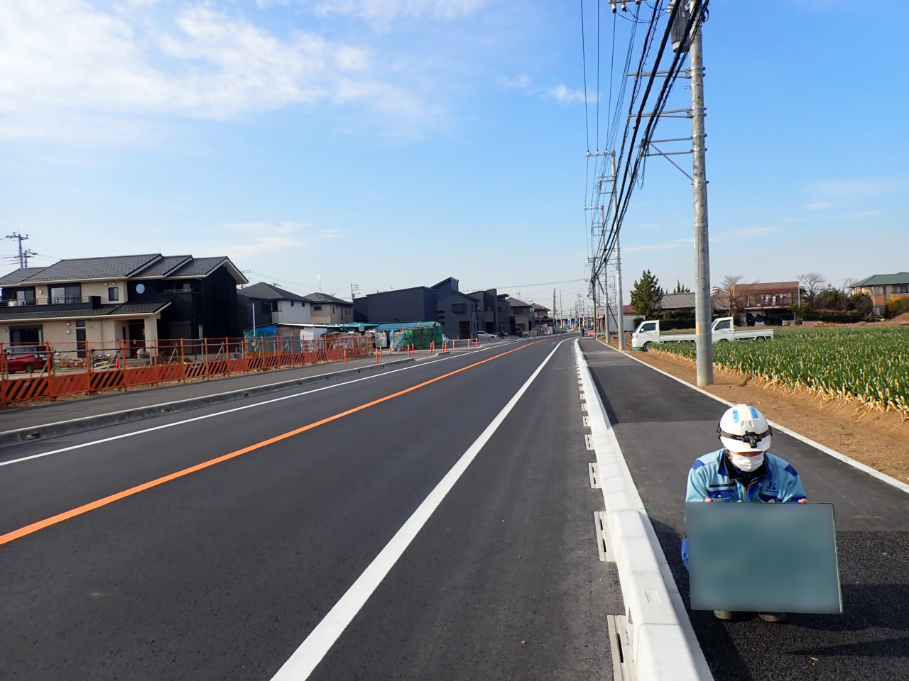 歩道整備工事（一般県道蒲生岩槻線・R3釣上工区）