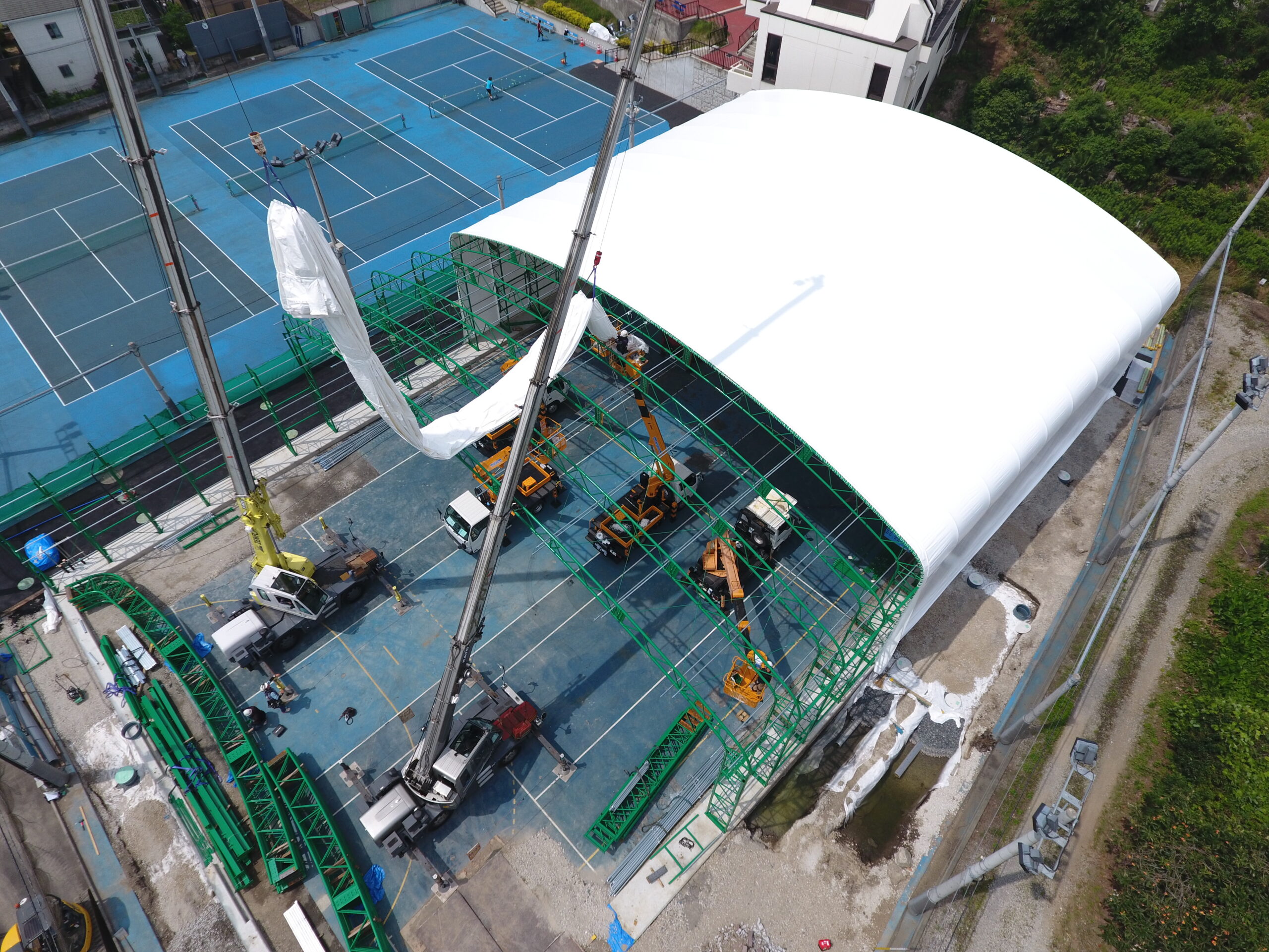 UR高等学校グラウンド屋内運動場新設工事